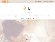 Tablet Screenshot of fivewellbeing.com